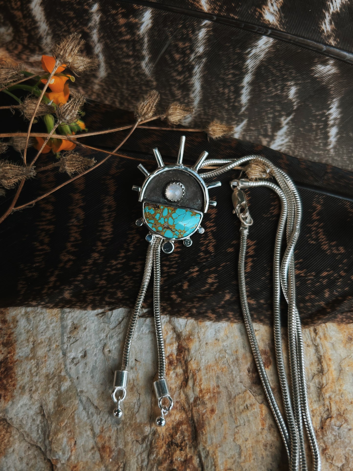 Sunburst Bolo Necklace (Small)