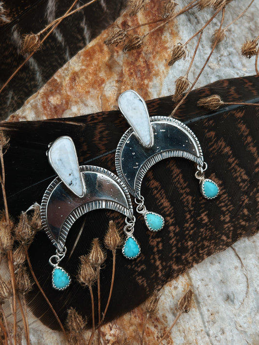 Lunar Cascade Earrings (small)